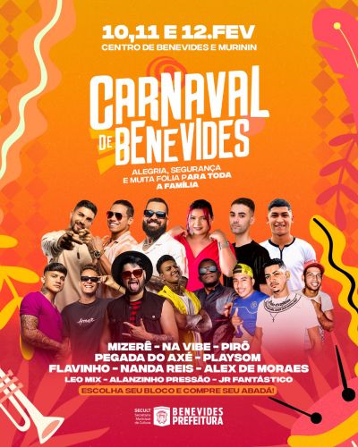 Carnaval de Benevides agita o fim de semana com três dias de folia