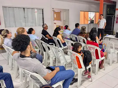 notícia: Reunião comunitária apresenta projeto de macrodrenagem para sede de Benevides