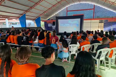 notícia: Cineclube escolar transforma aprendizado em experiência audiovisual em Benevides