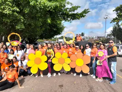 notícia: Benevides faz bonito: Campanha contra o abuso sexual de crianças e adolescentes toma as ruas no Maio Laranja